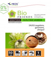 Nematodai RIEŠUTINIUI VAISIASTRAUBLIUI (H. bacteriophora) 2x50 mln/200 m²